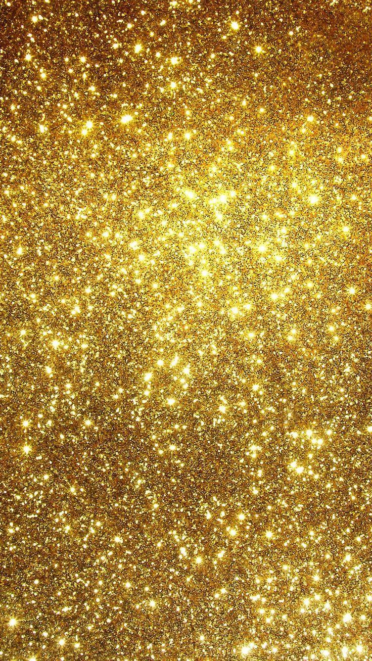 736x1308 Android Wallpaper Gold Sparkle