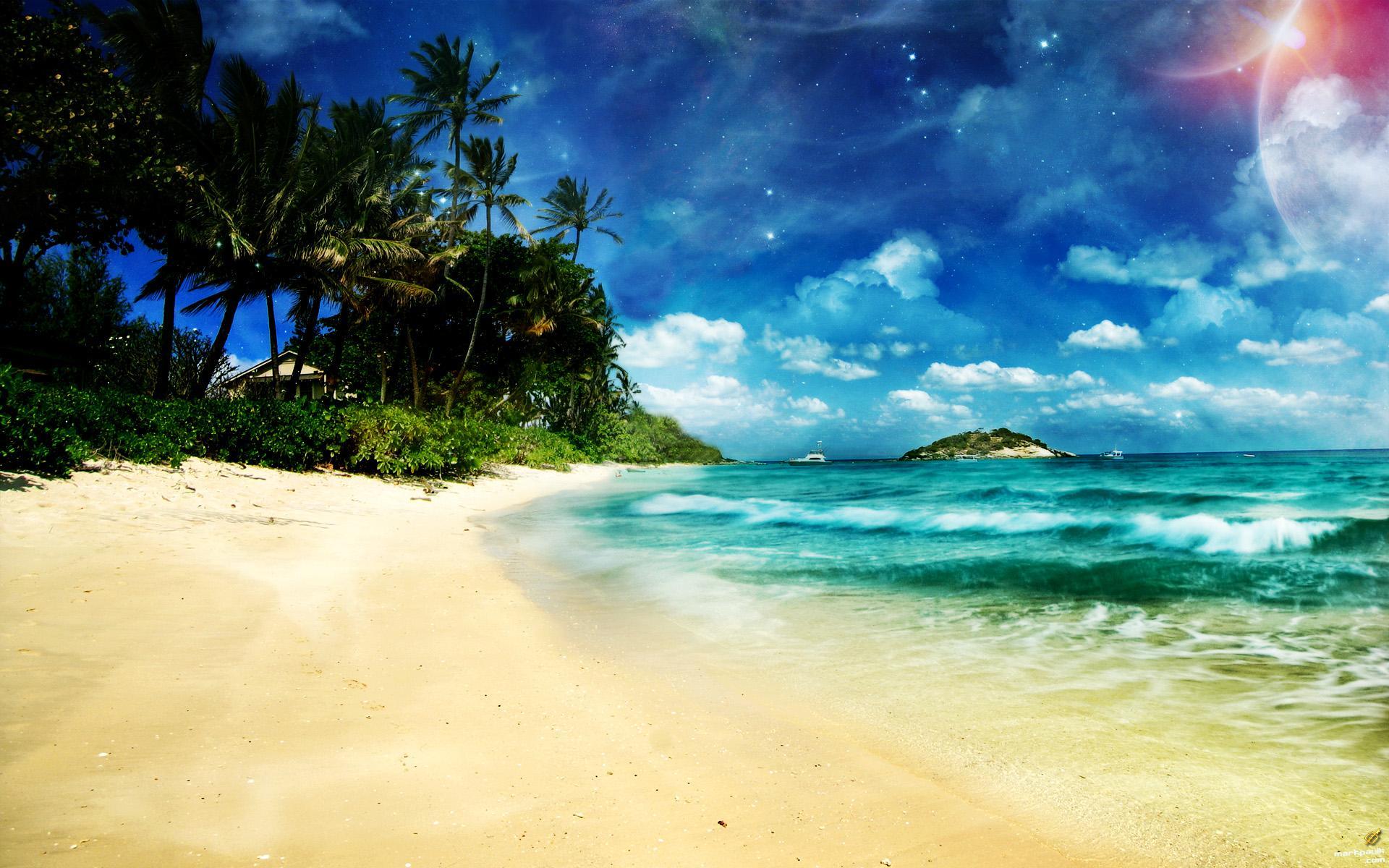 1920x1200 Kingdom Hearts Beach Wallpaper