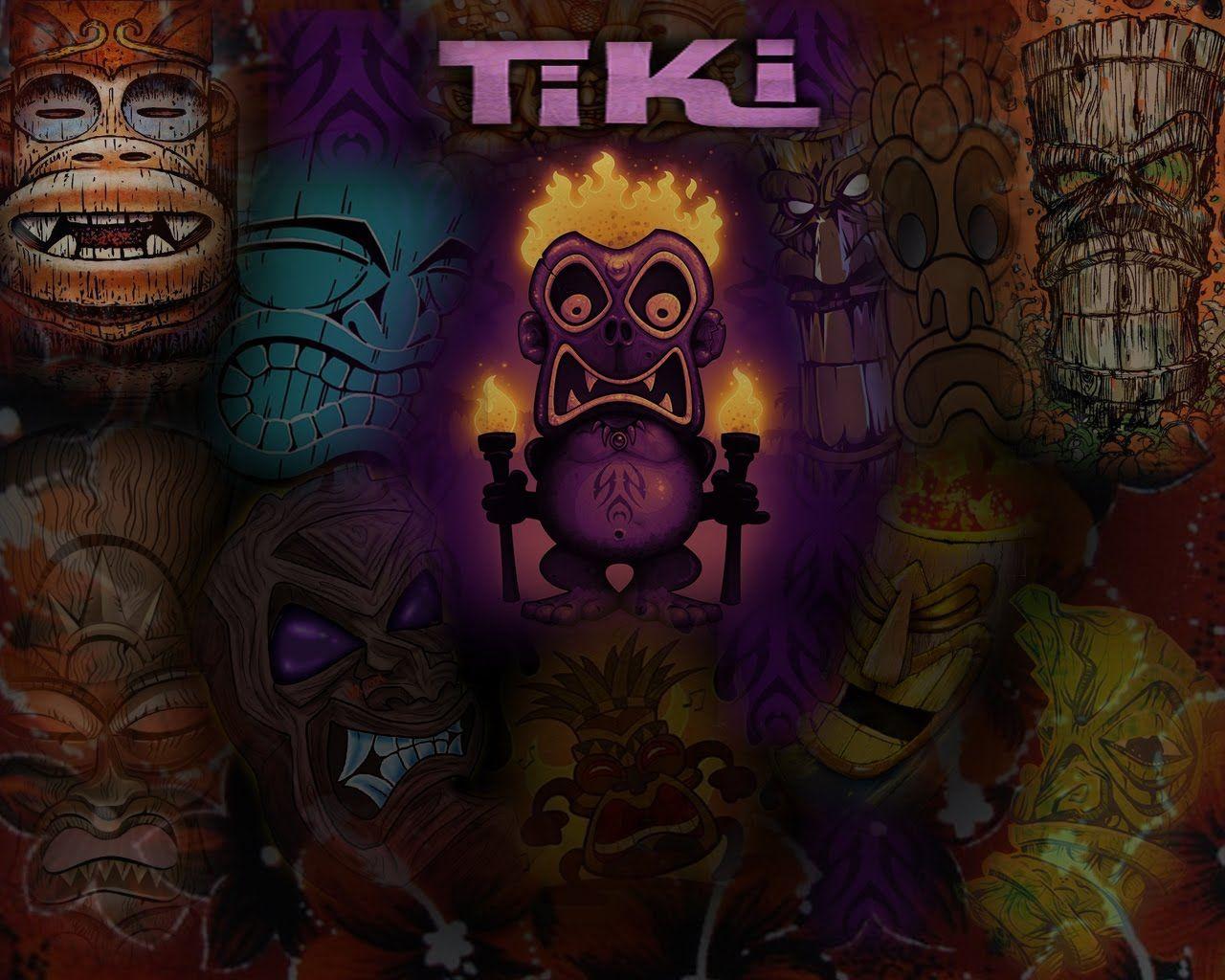 1280x1024 Tiki Wallpaper. Tiki Wallpaper, Tiki Bar Wallpaper and Enchanted Tiki Room Wallpaper