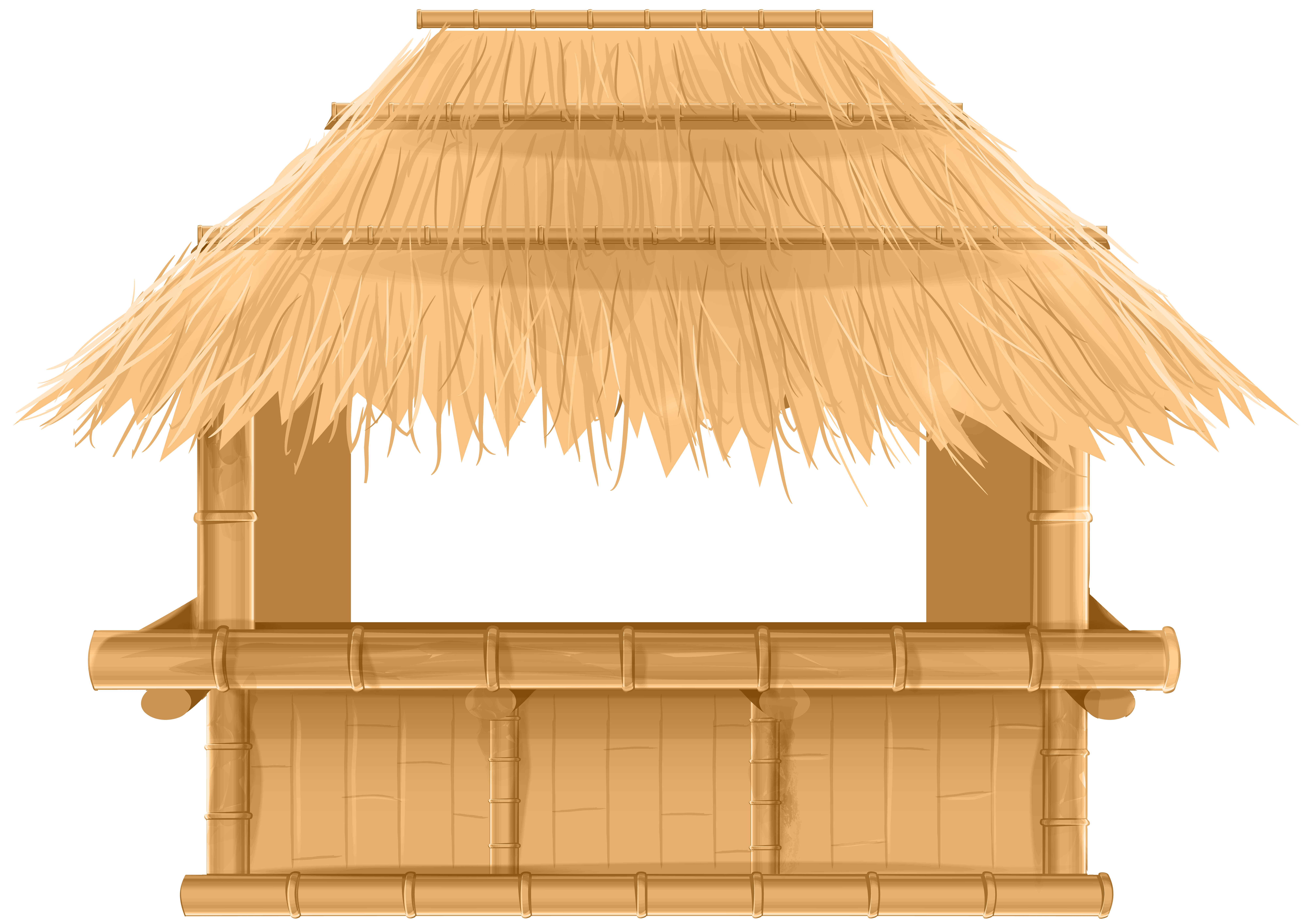 8000x5661 Bamboo Beach Tiki Bar PNG Clip Art Image Quality Image And Transparent PNG Free Clipart