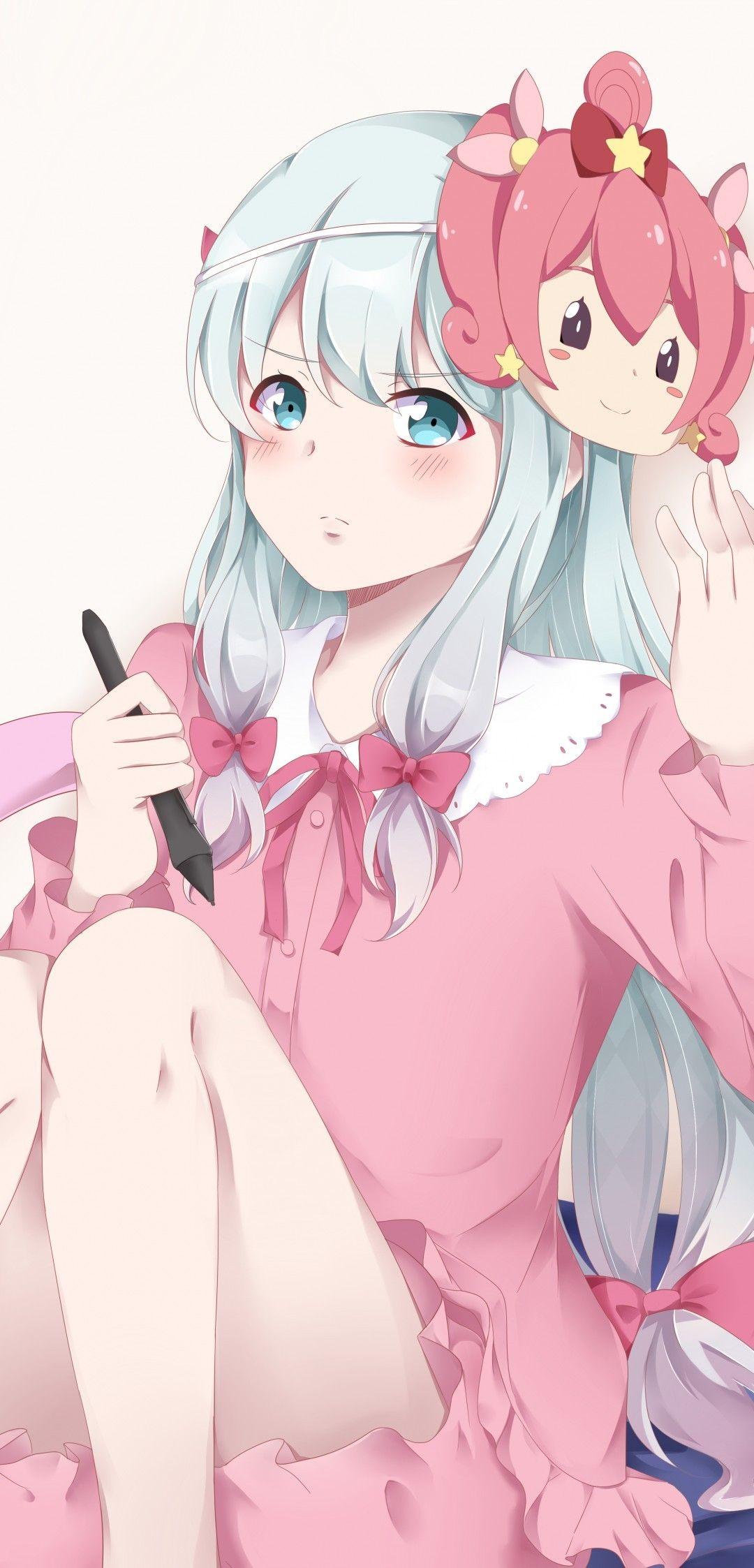 1080x2246 Download 1080x2246 Izumi Sagiri, Eromanga Sensei, Ribbons, Sitting, Graphic Pen Wallpaper For Xiaomi Pocophone F Asus ZenFone 5Z