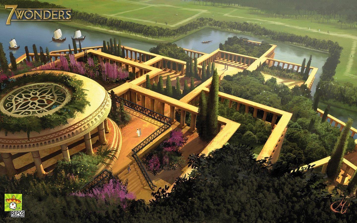1440x900 Hanging Gardens of Babylon Wallpaper. Hanging garden, Gardens of babylon, Babylon