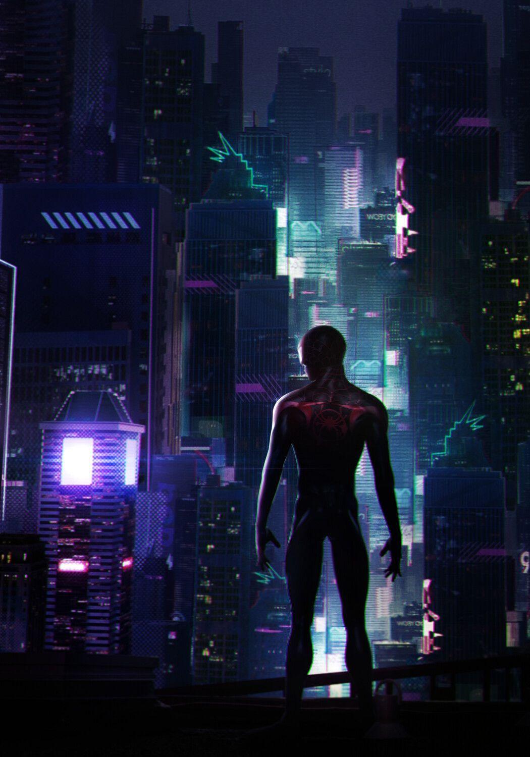 1050x1500 Miles Morales Spider Man By Mizuri Official On Artstation. Superhero Wallpaper, Glitch Wallpaper, Cartoon Wallpaper