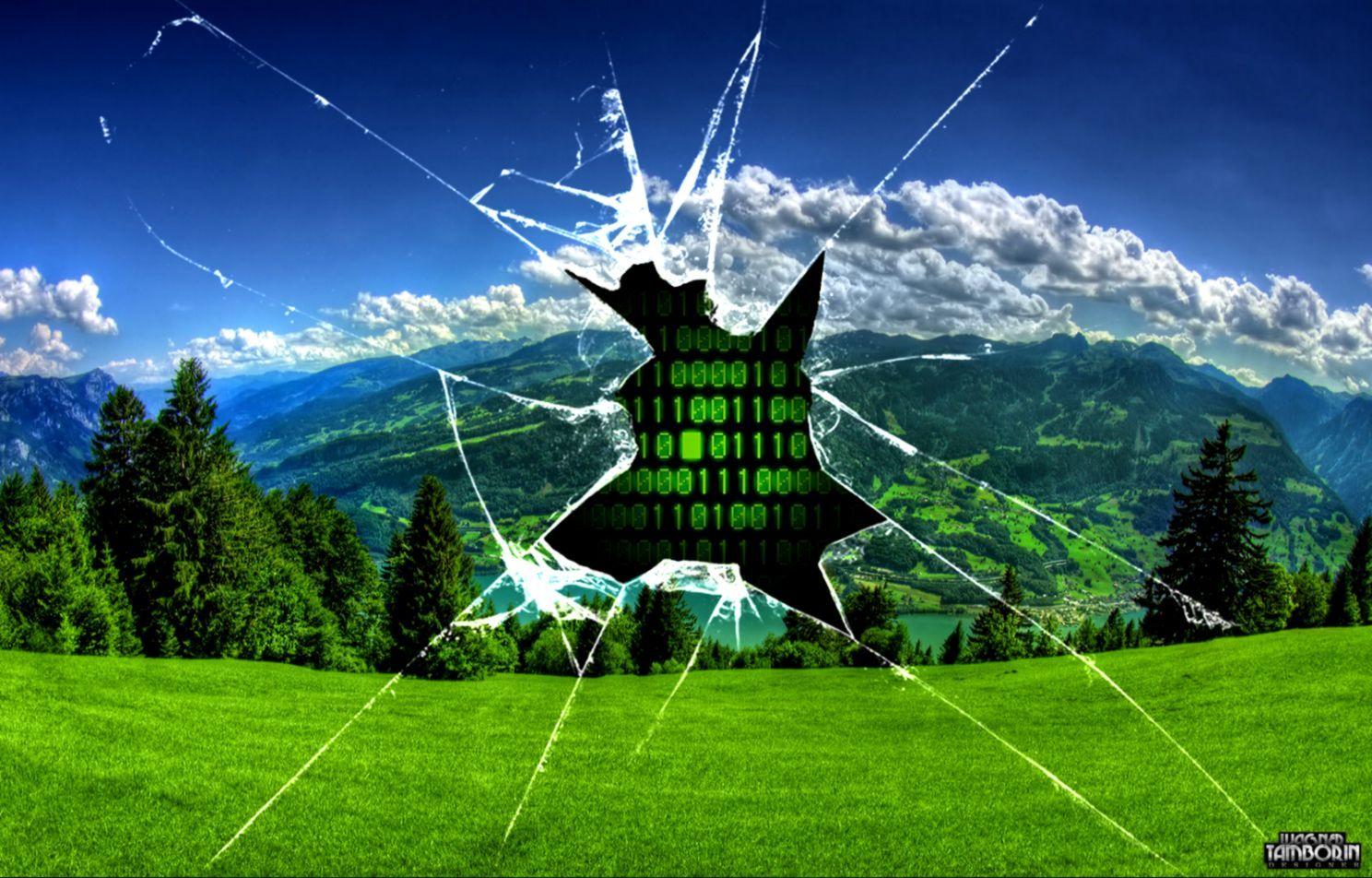 1488x952 Android Wallpaper HD Broken Glass Free Download For Pc