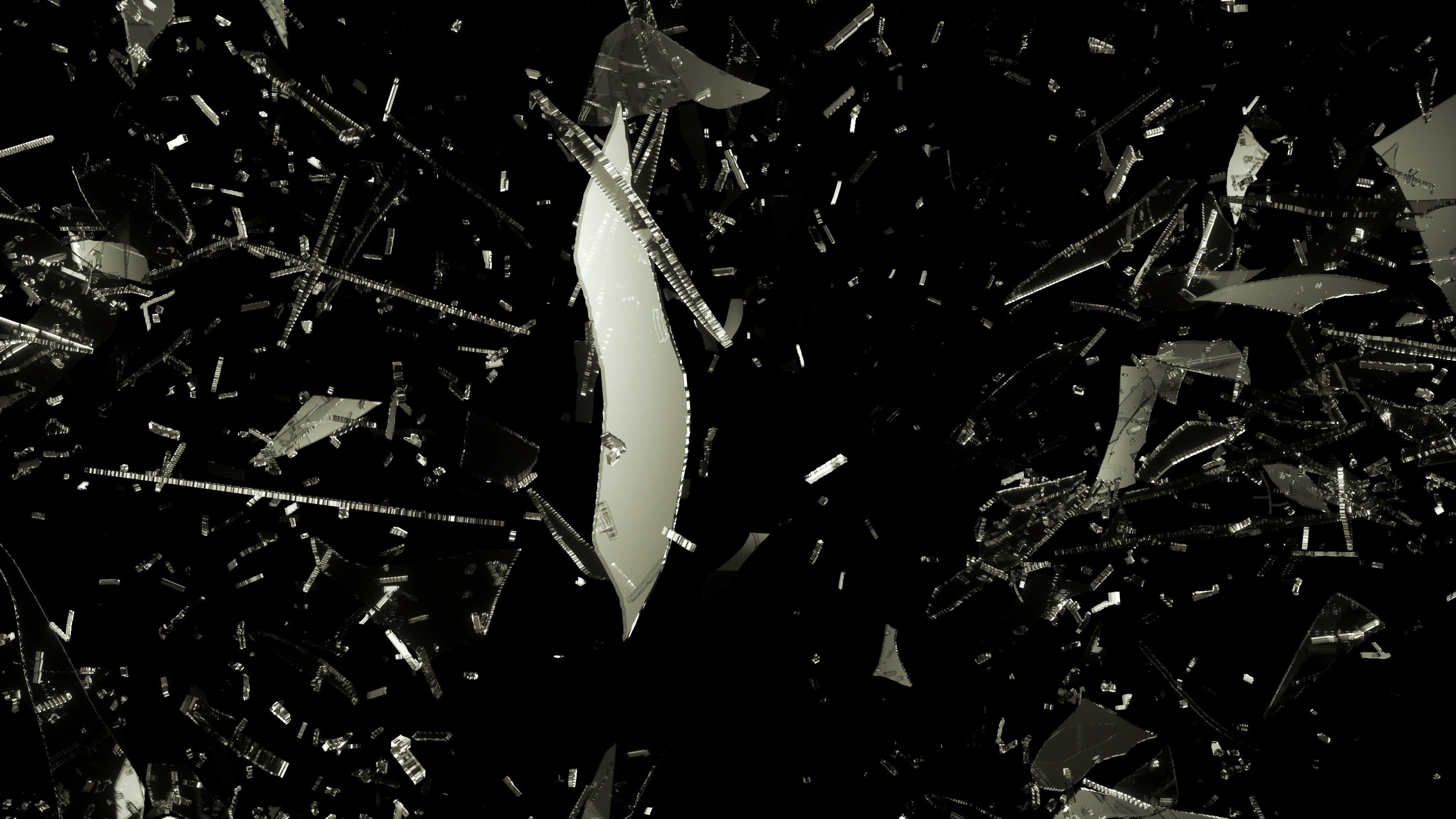 4096x2304 Broken glass shattered crack abstract window bokeh pattern psychedelic wallpaperx2304