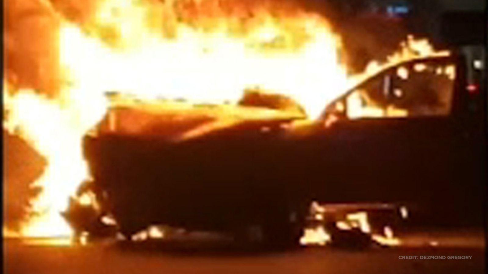 1600x900 Strangers pull man from burning car along Highway 249