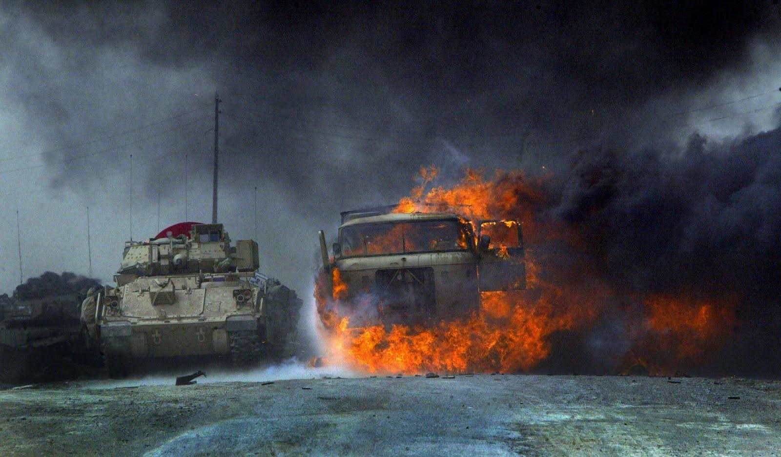 1600x937 Burning Us Military Car In Iraq Vehicles In Iraq War Wallpaper & Background Download
