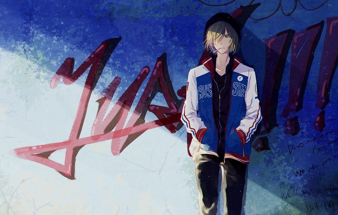 1332x850 Wallpaper guy, skater, Yuri on the ice, Yuri Plisetsky, Yuri On Ice image for desktop, section сёнэн