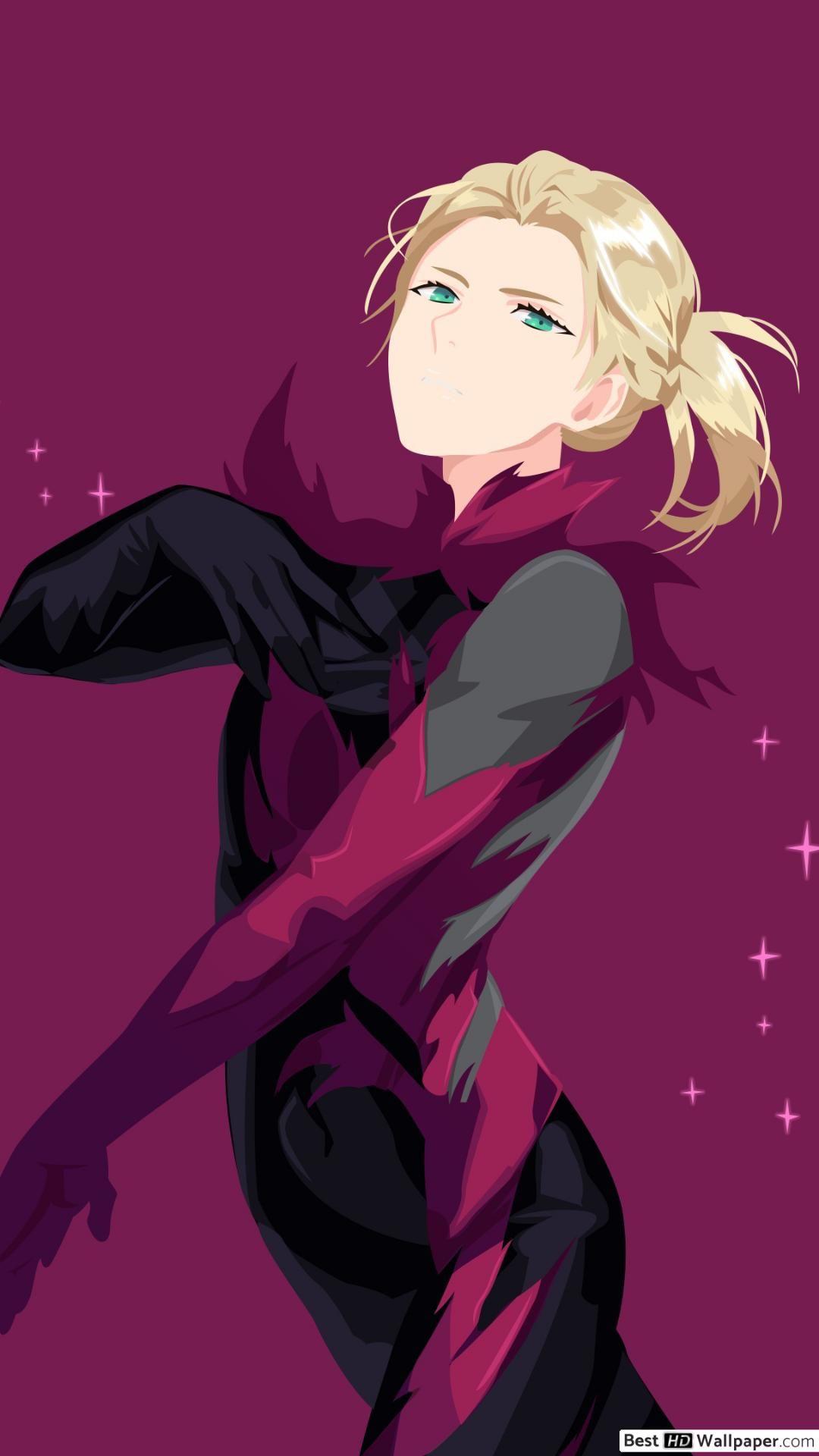 1080x1920 Yuri!!! On Ice Plisetsky (Vector) HD wallpaper download