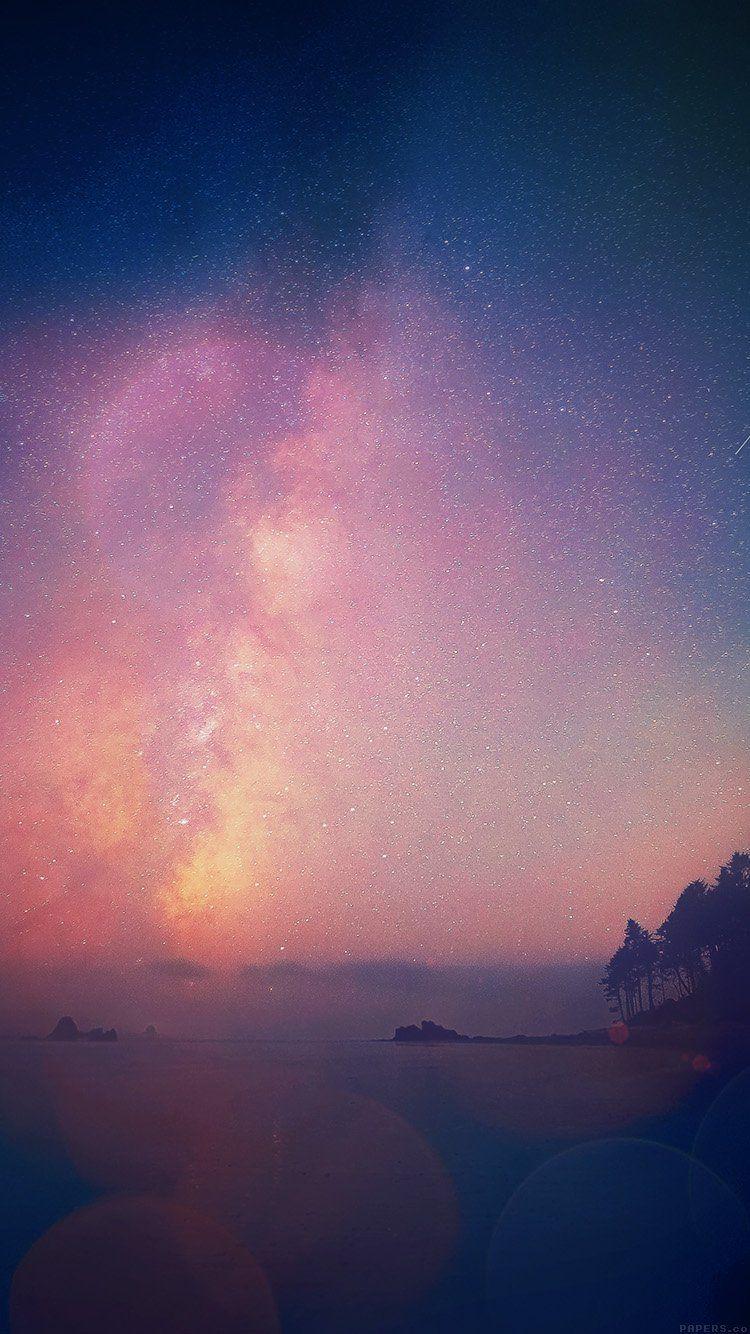 750x1334 iPhone 6 wallpaper. night sky star falling