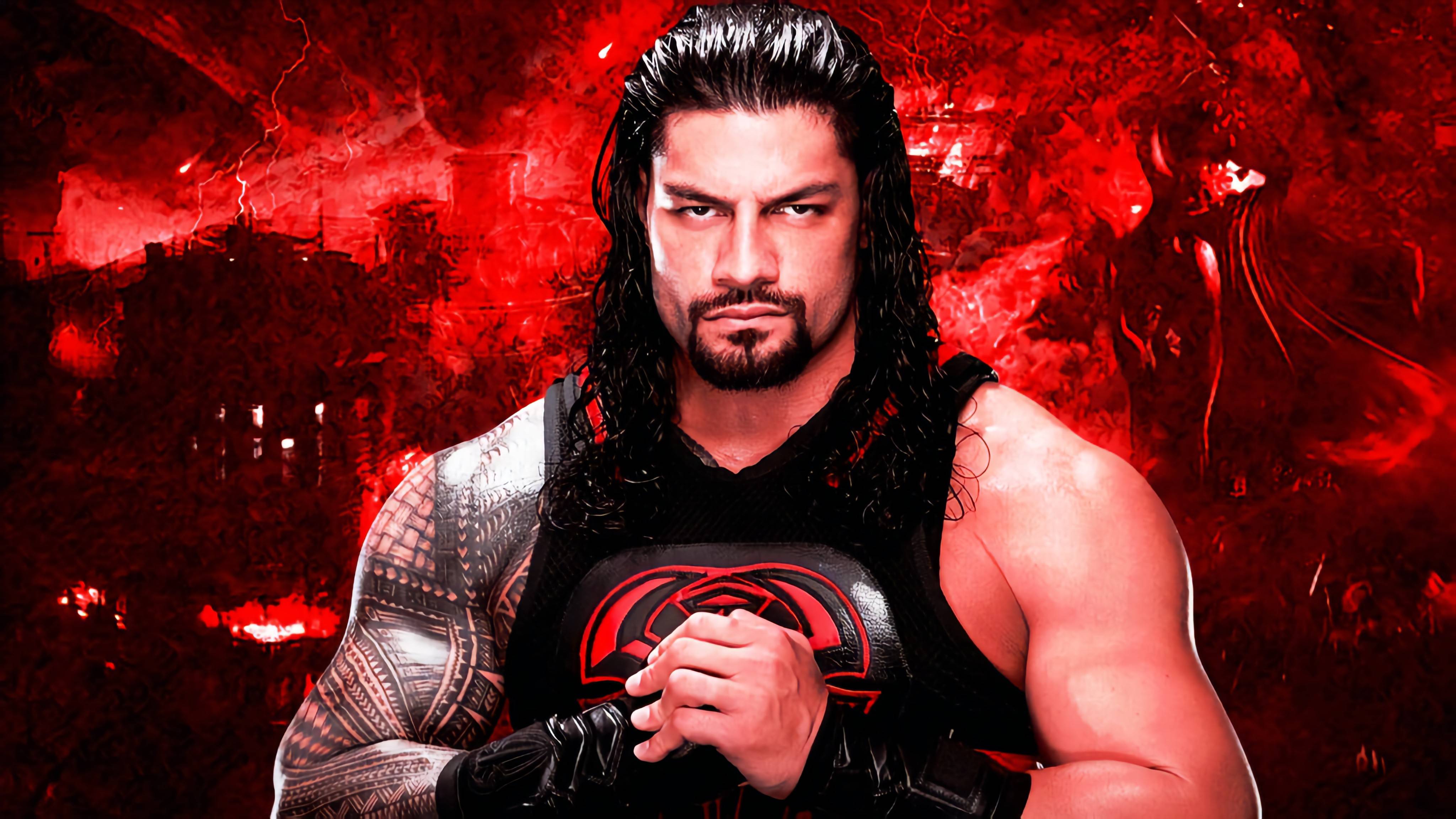 4096x2304 Free Roman Reigns Wallpaper