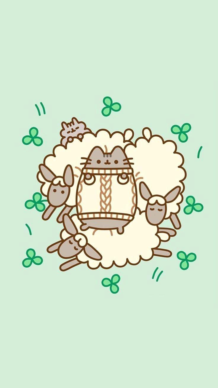 736x1309 Cute pusheen wallpaper