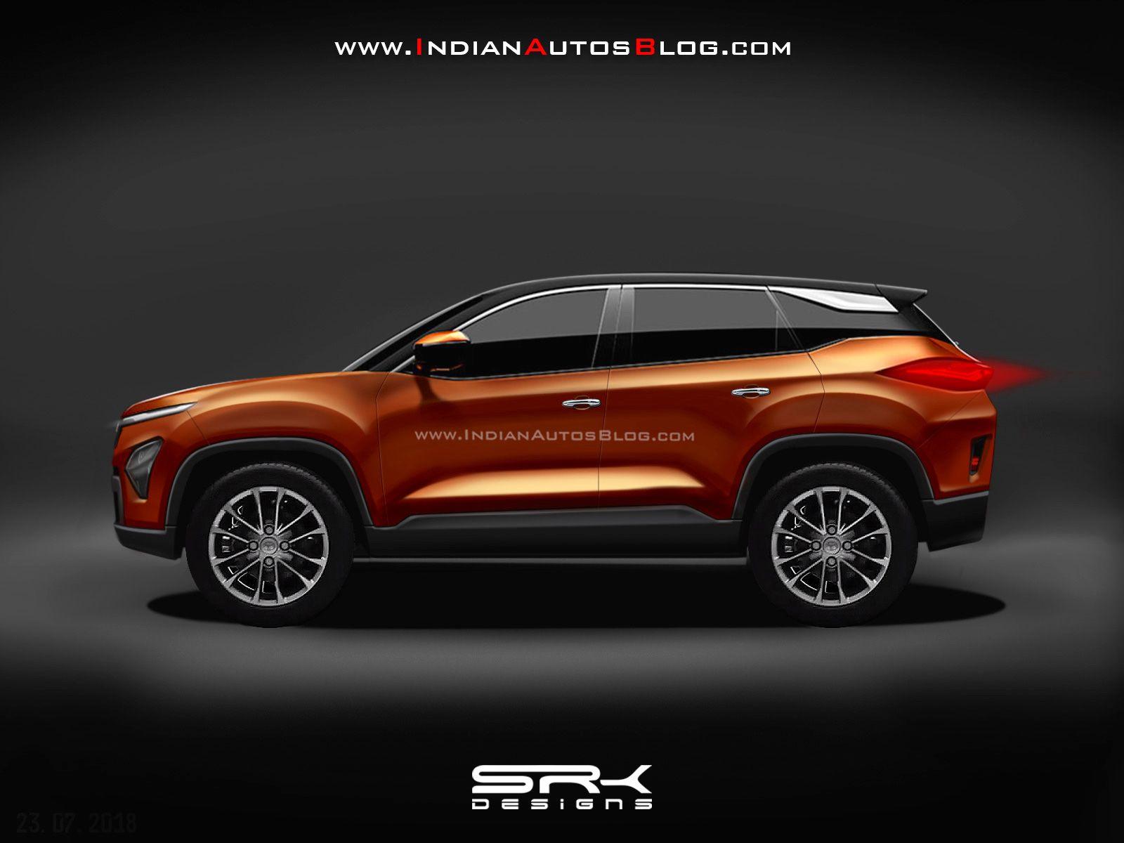 1600x1200 Tata Harrier profile Rendering (updated)