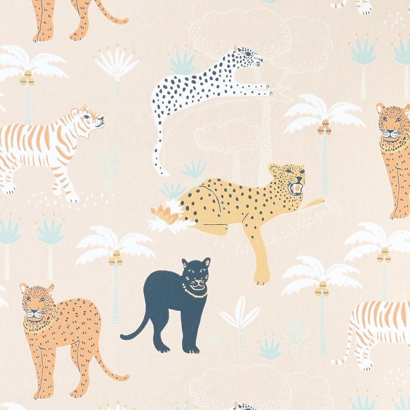 1328x1328 Black Panther Wallpaper Creamy Orange