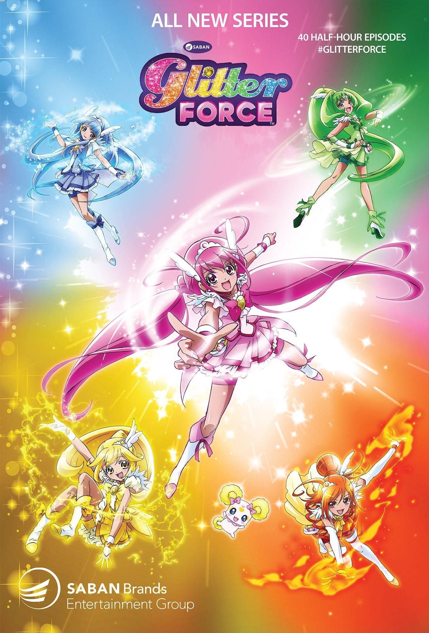 1383x2042 Anime Glitter Force