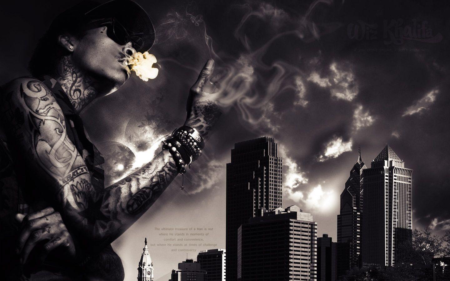 Wiz Khalifa Smoking Weed Wallpapers - Top Free Wiz Khalifa Smoking Weed  Backgrounds - WallpaperAccess