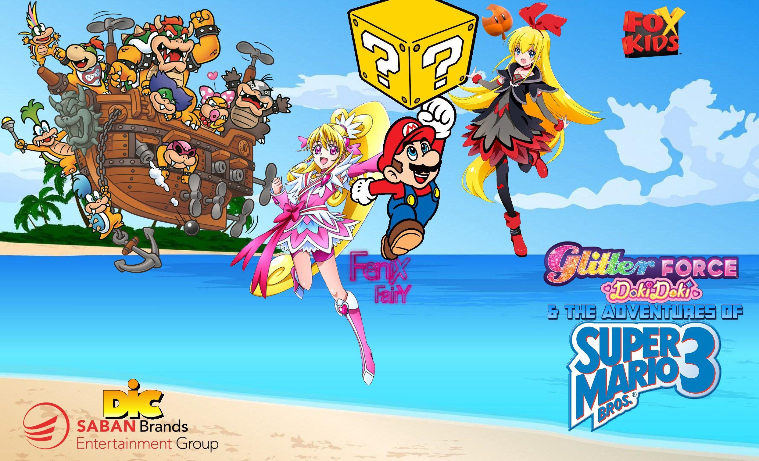 2489x1512 Glitter Force Doki Doki and The Adventures of SMB3 by Chronoarcaile2018 - Fur Affinity [dot] net