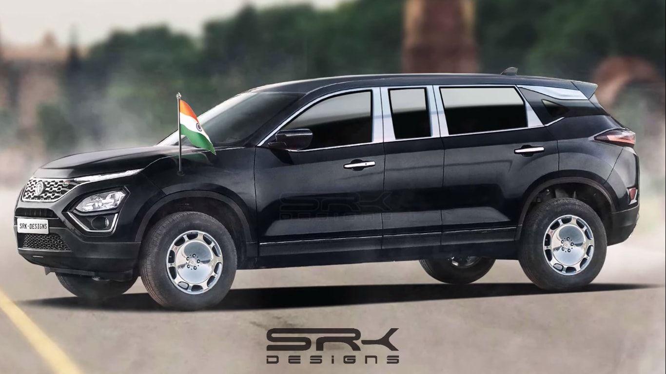 1366x768 Tata Harrier Digitally Reimagined As A Bulletproof Luxury Limo