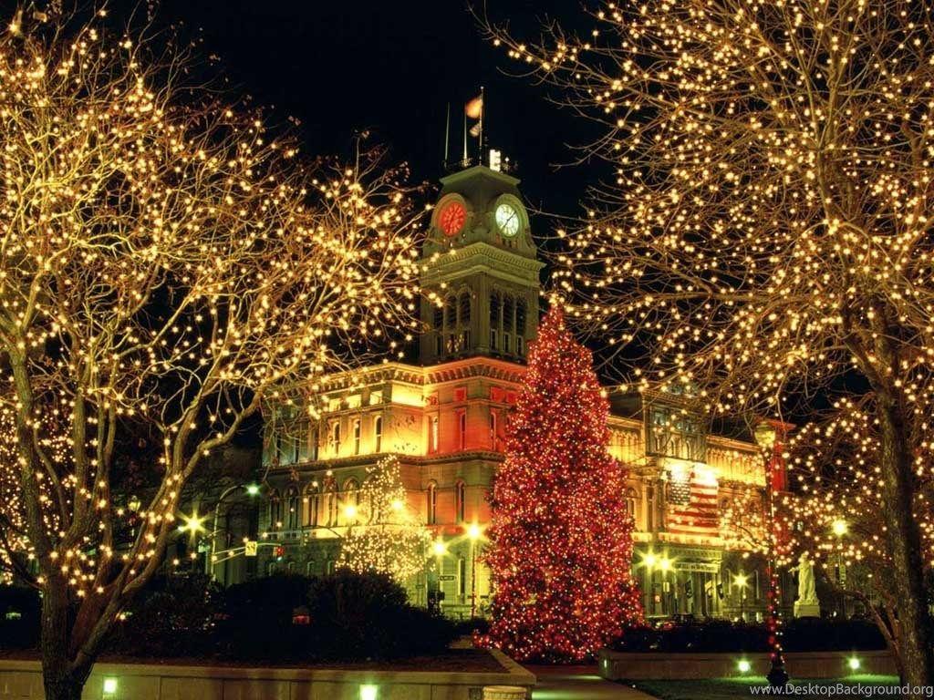 1024x768 New York City Christmas Wallpaper