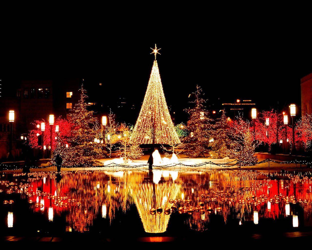 1280x1024 New York City Christmas Wallpaper
