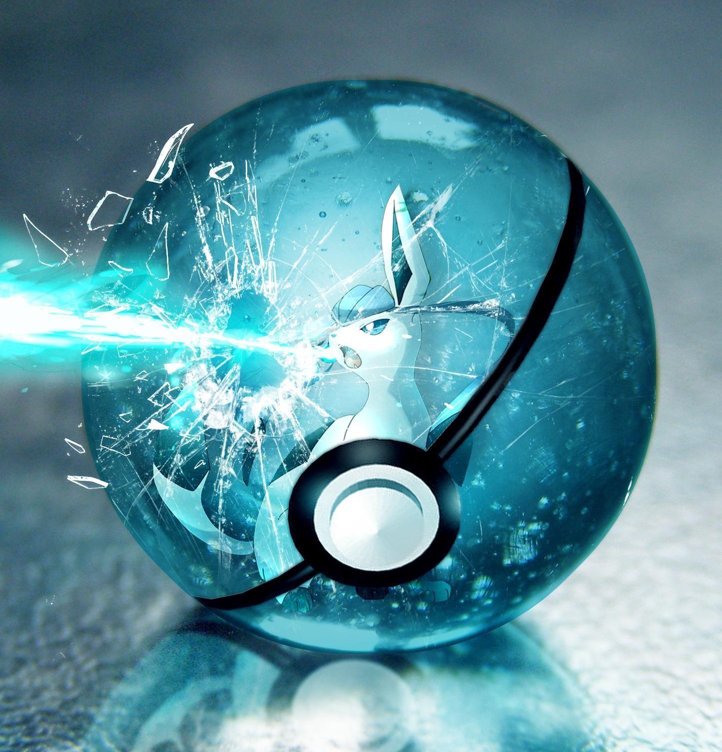 1445x1506 iPhone Pokemon Glaceon Wallpaper