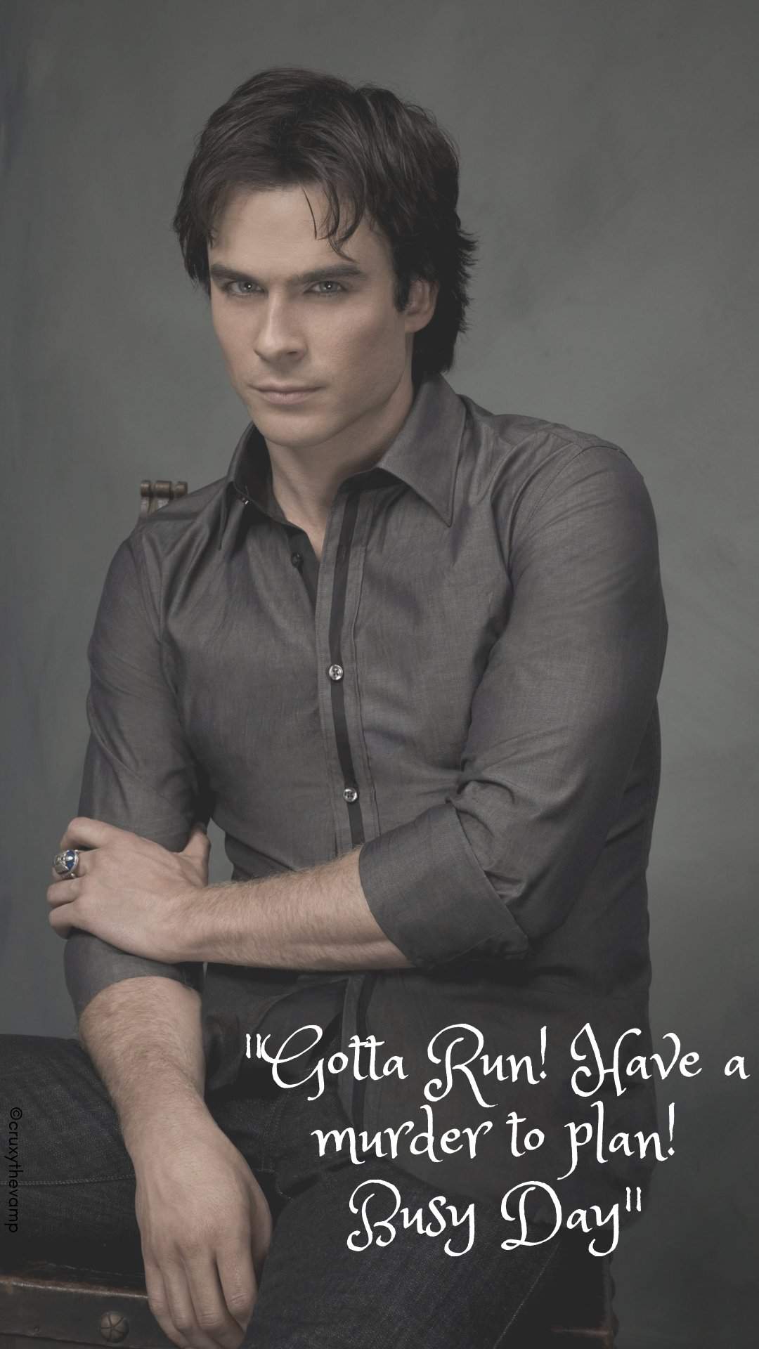 1080x1920 First sample wallpaper! Damon Salvatore Wallpaper pack coming soon!