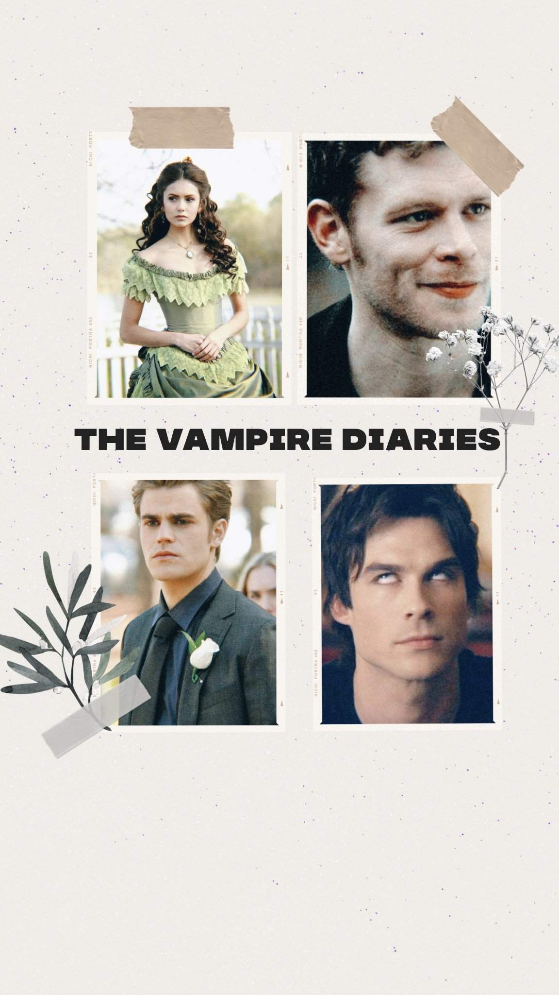1152x2048 Stefan klaus Damon and Katherine vintage wallpaper made by madumita1985 with nichi app