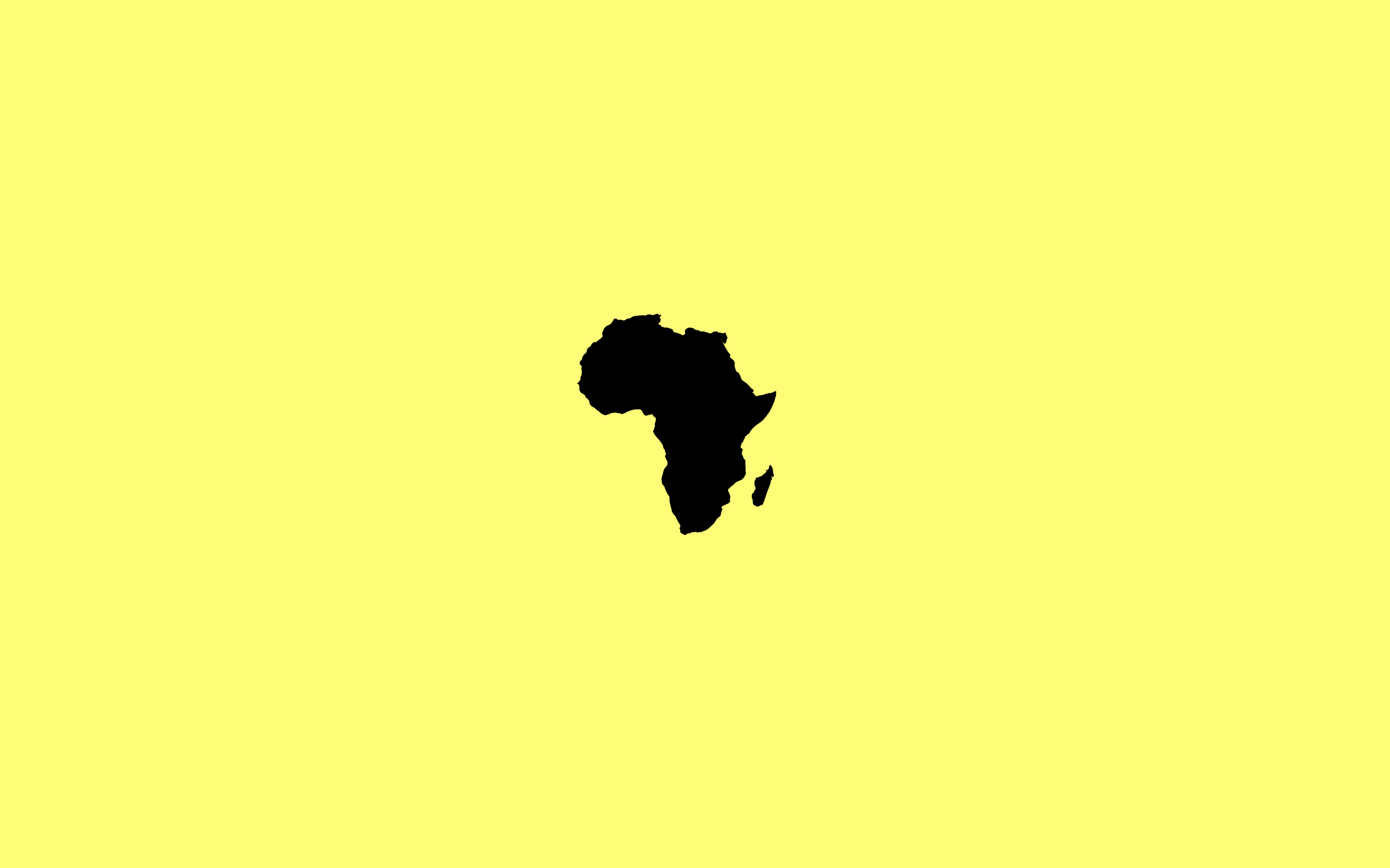 2560x1600 Simple Desktop Wallpaper: African Continent. Think Beyond Borders