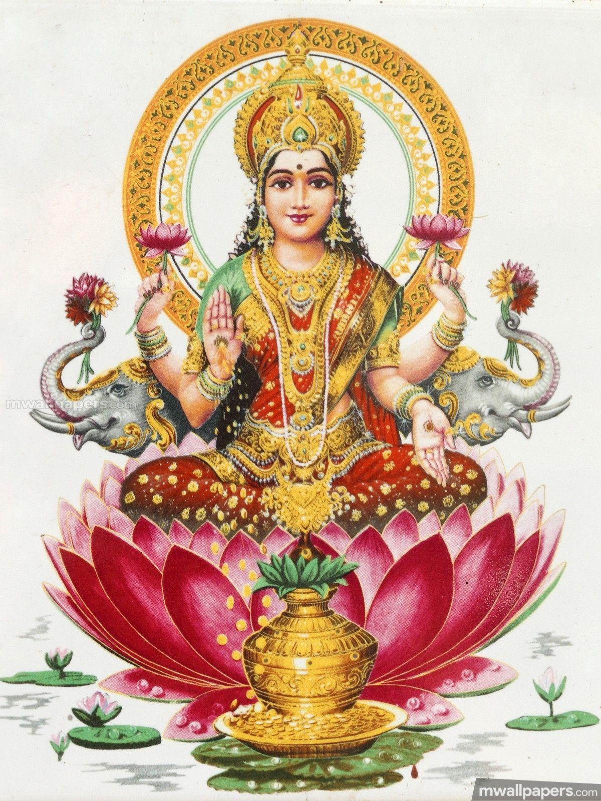 1200x1600 Lakshmi Hindu Goddess HD Wallpaper