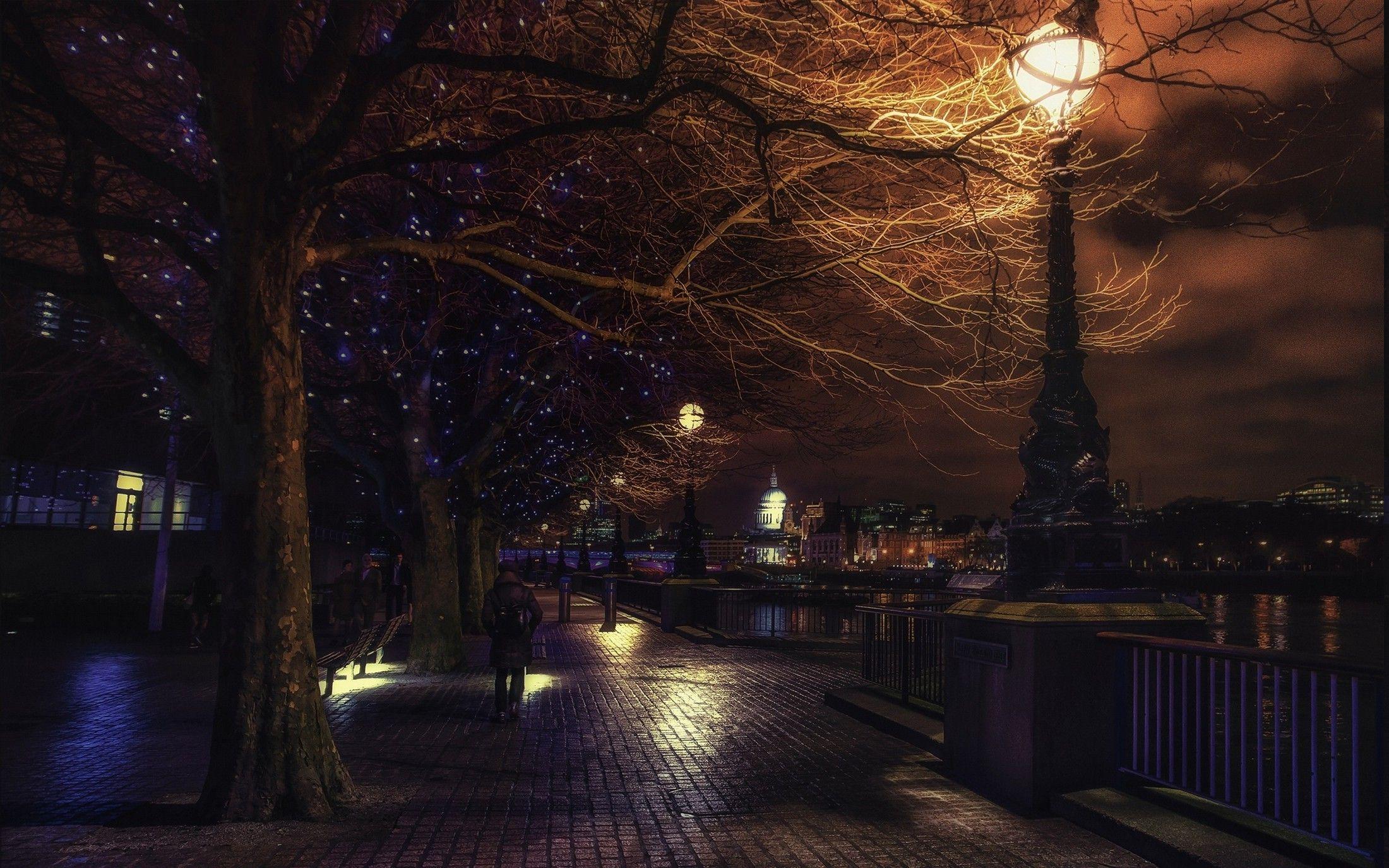 2200x1375 Christmas Street Background HD .
