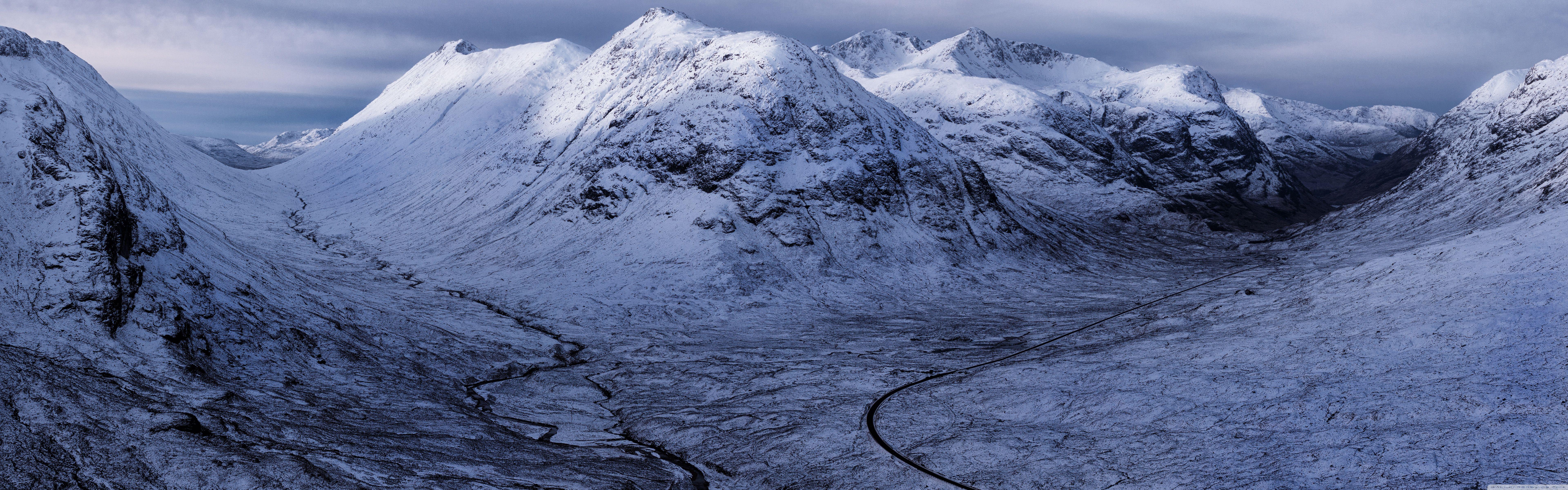 7680x2400 Glencoe Highlands Of Scotland, Winter Ultra HD Desktop Background Wallpaper for 4K UHD TV : Widescreen & UltraWide Desktop & Laptop : Multi Display, Dual & Triple Monitor : Tablet