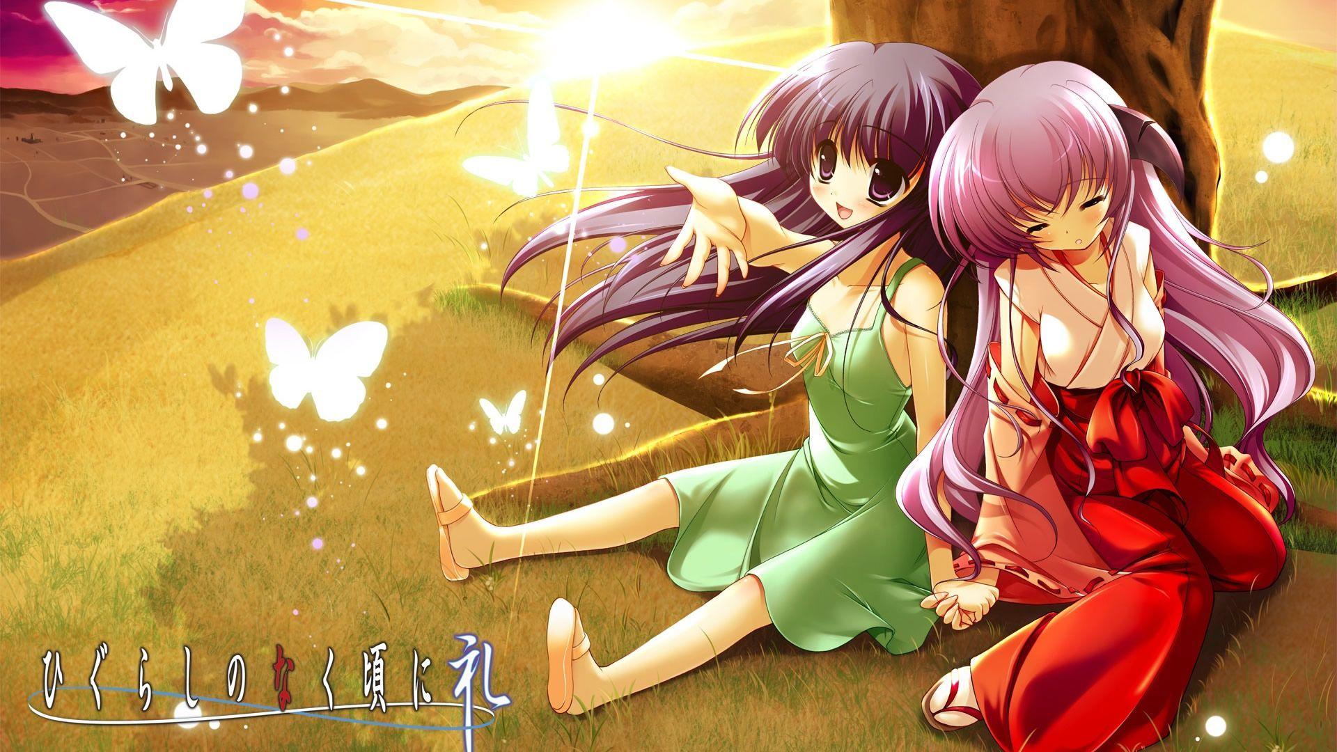 1920x1080 Higurashi Background. Wallpaper For Desktop and Mobile. うみねこ, ねこ, ひぐらしのなく頃に