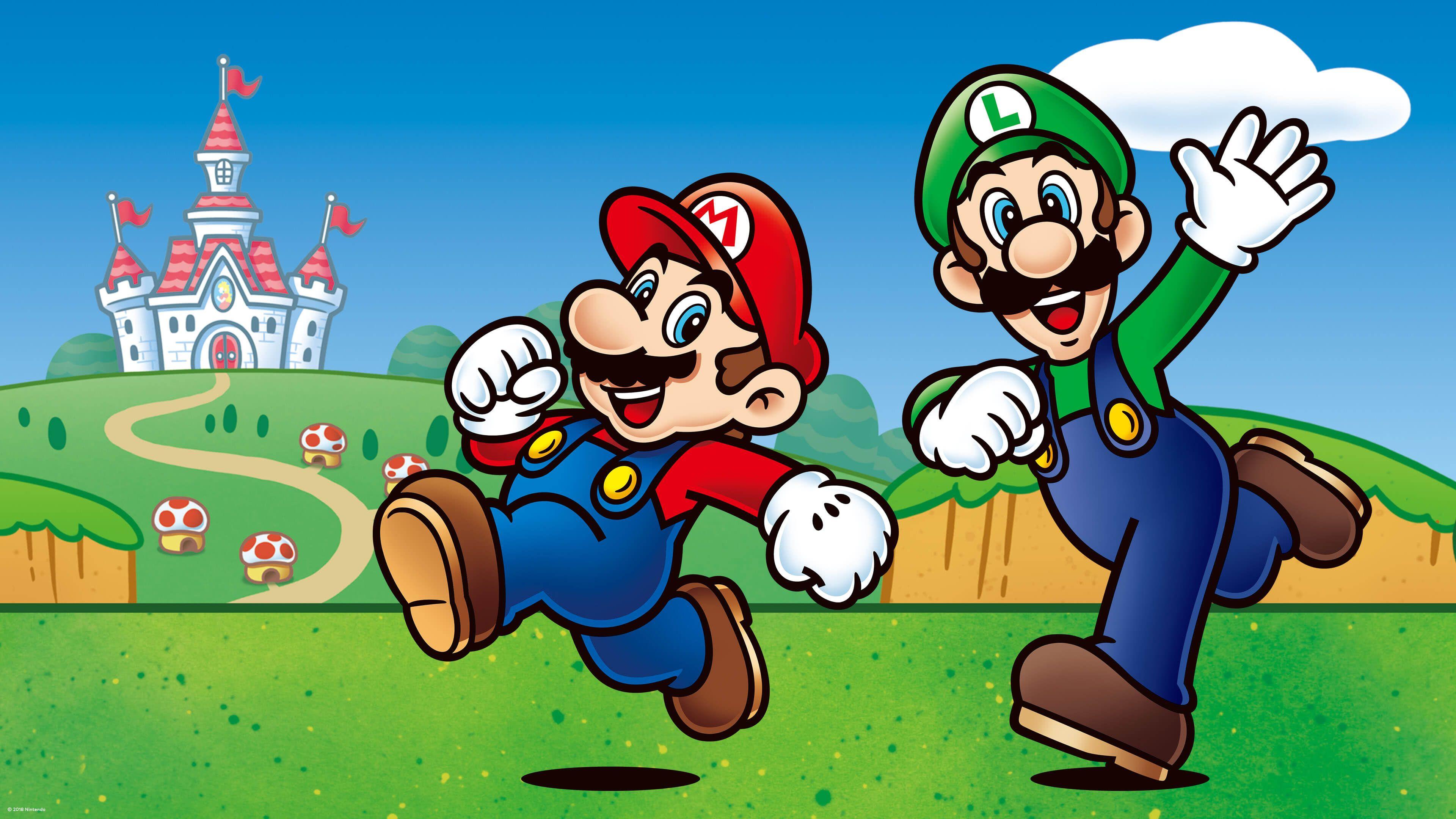 3840x2160 Super Mario And Luigi Wallpaper