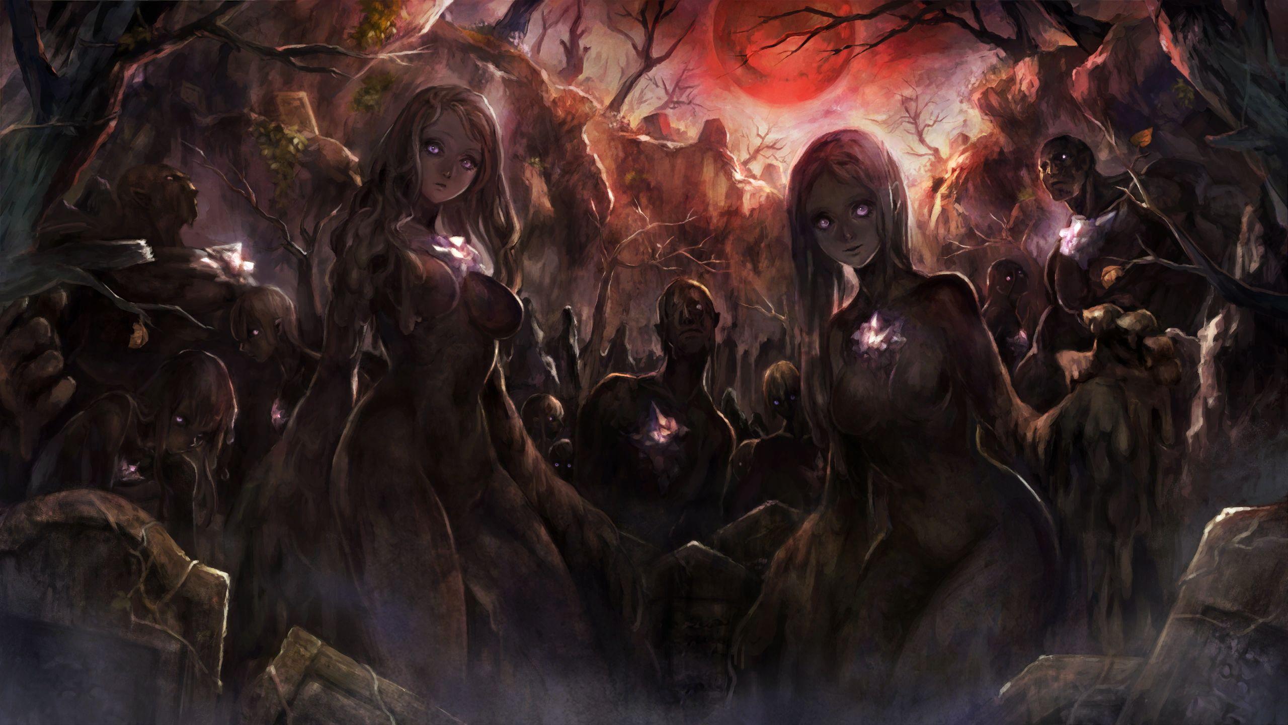 2560x1440 Dark Crystal. Dragon's Crown