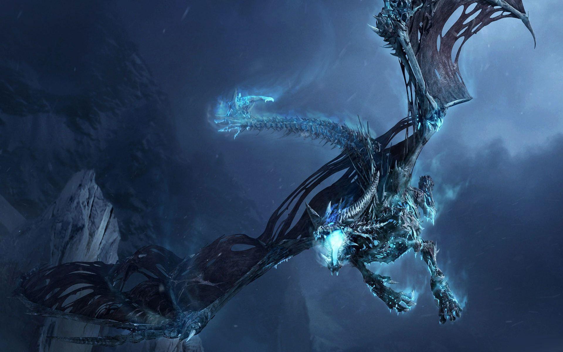 1920x1200 3D Dragons Wallpaper