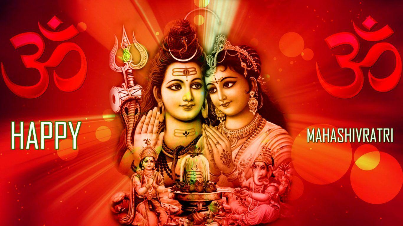 1366x768 Shivratri Shiva Parvati Full HD Wallpaper 1080p