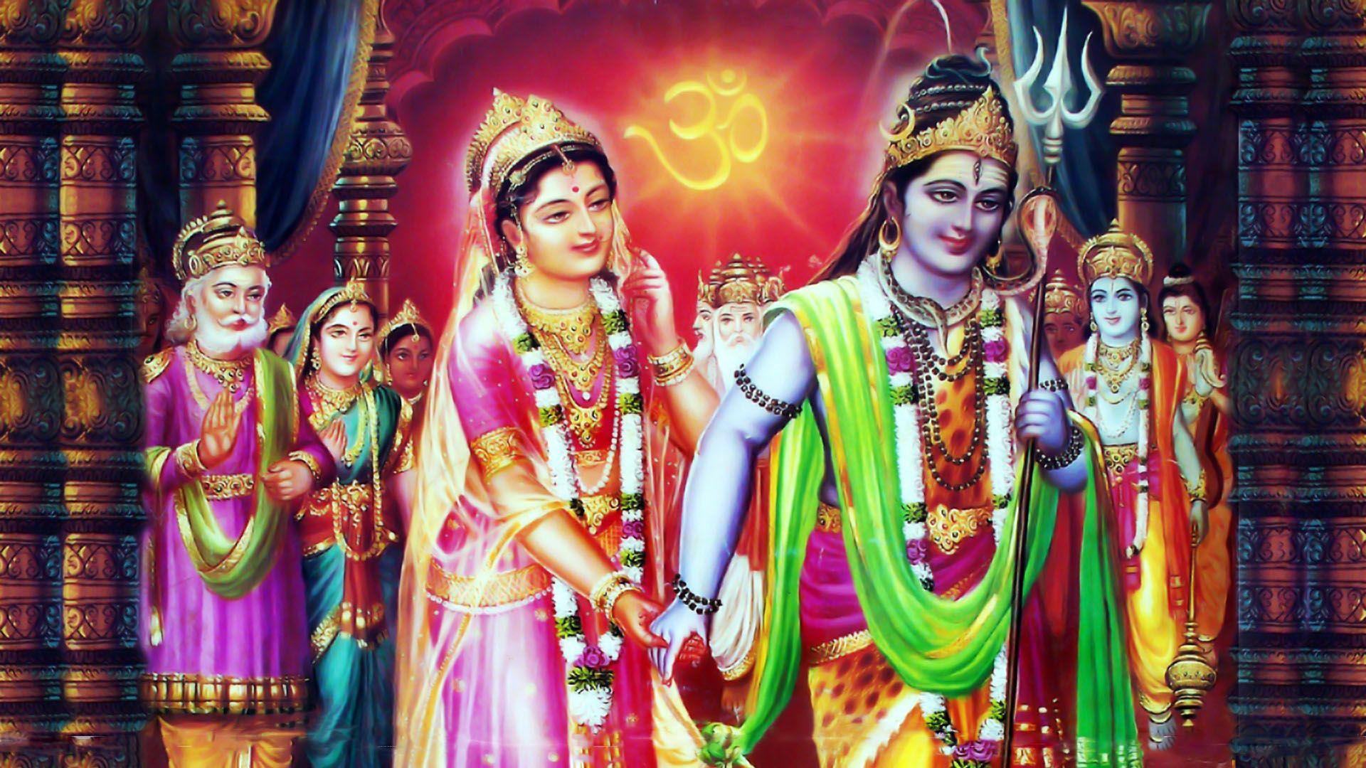 1920x1080 image Of Shiv Parvati Marriage Shiva Parvati Marriage