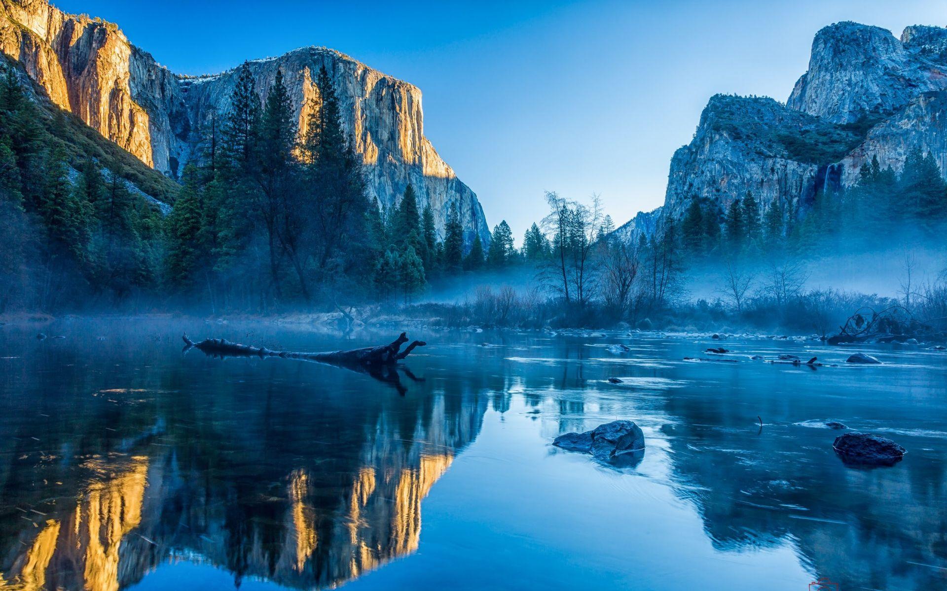 1920x1200 Desktop Wallpaper Yosemite National Park, El Capitan, Winter, Forest, Nature, 4k, HD Image, Picture, Background, Vx Hnp
