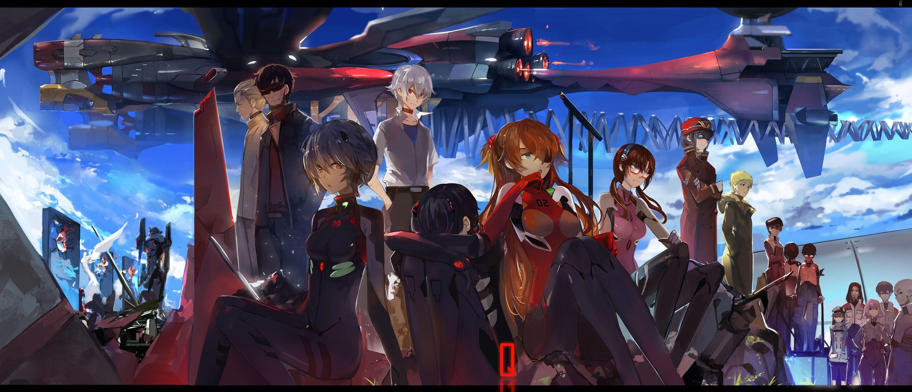 3150x1354 The magic of the Internet. Evangelion, Neon genesis evangelion, Rei ayanami