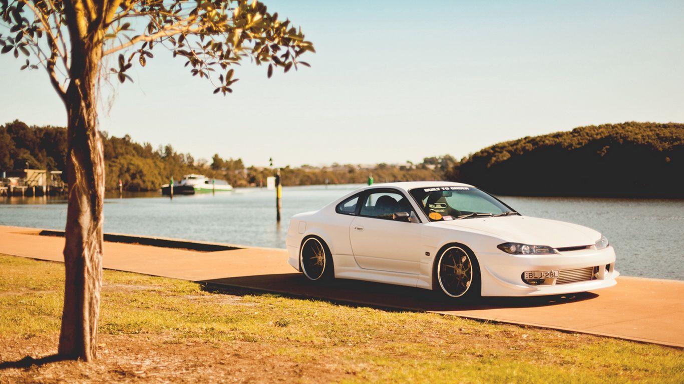 1366x768 Download wallpaper 1366x768 nissan silvia, s nissan, tuning, coupe, embankment tablet, laptop HD background