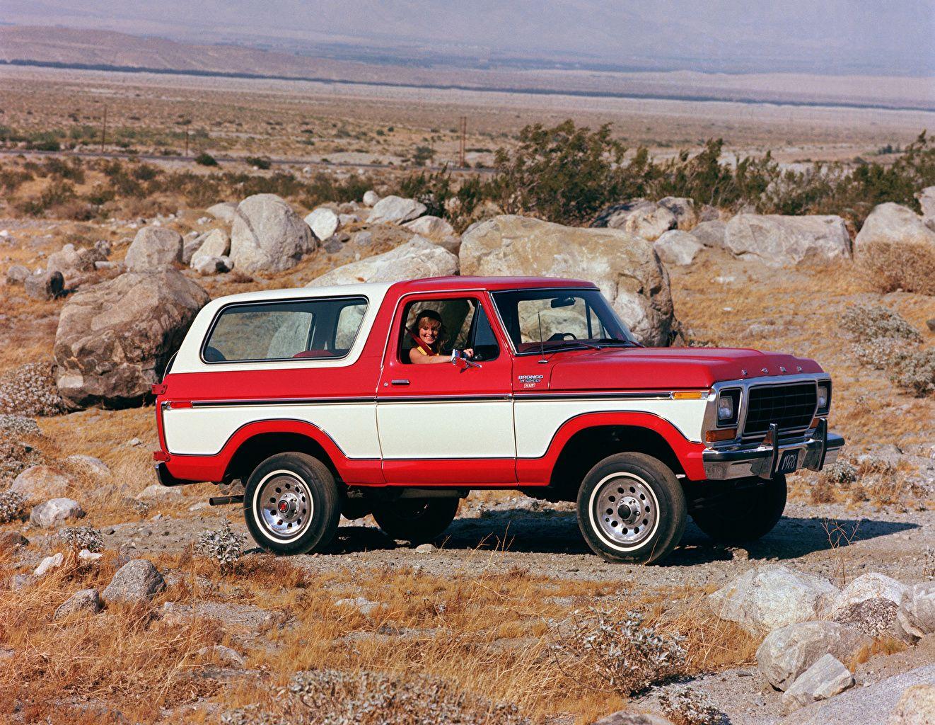 1322x1024 Wallpaper Ford 1978 Bronco Wagon 4x4 Ranger XLT Pkg Retro Side