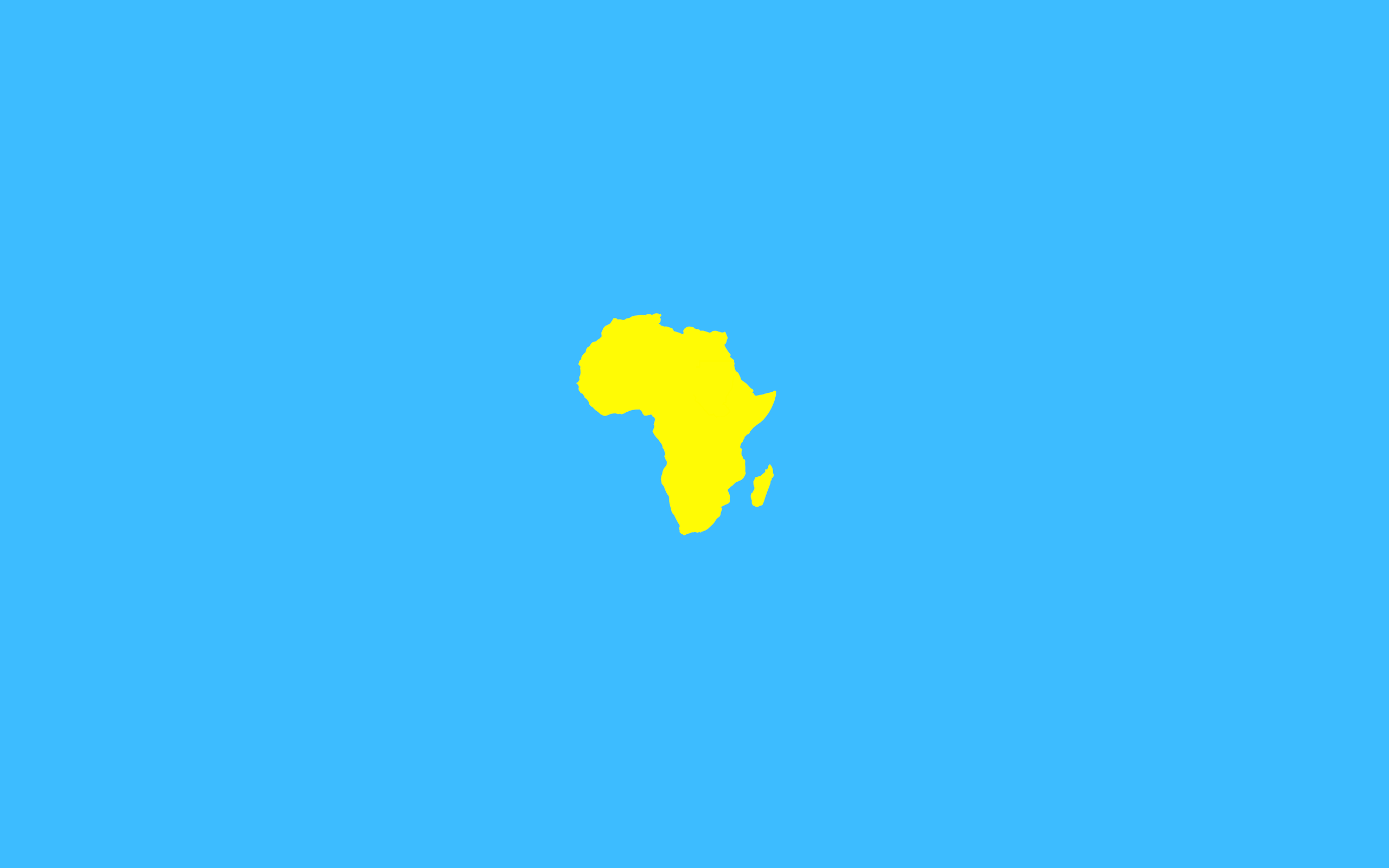 2560x1600 Simple Desktop Wallpaper: African Continent. Think Beyond Borders