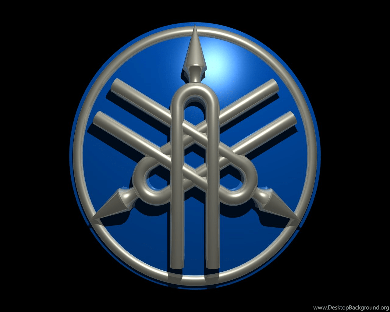 1280x1024 Yamaha Logo Rendered In POV Ray [Archive] TwoWheelForum. Desktop Background