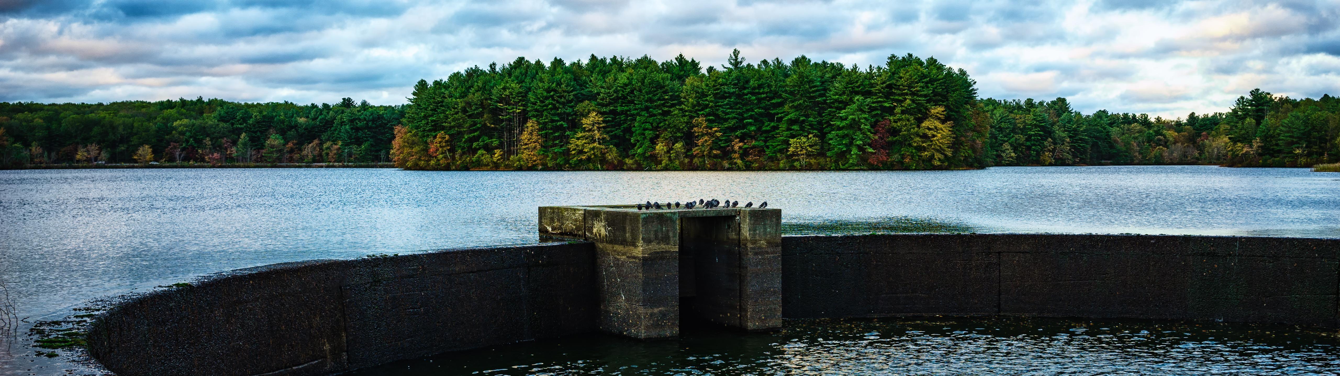 5120x1440 Scituate Reservoir [5120x1440][OC]. Reservoir, HD wallpaper, Scituate