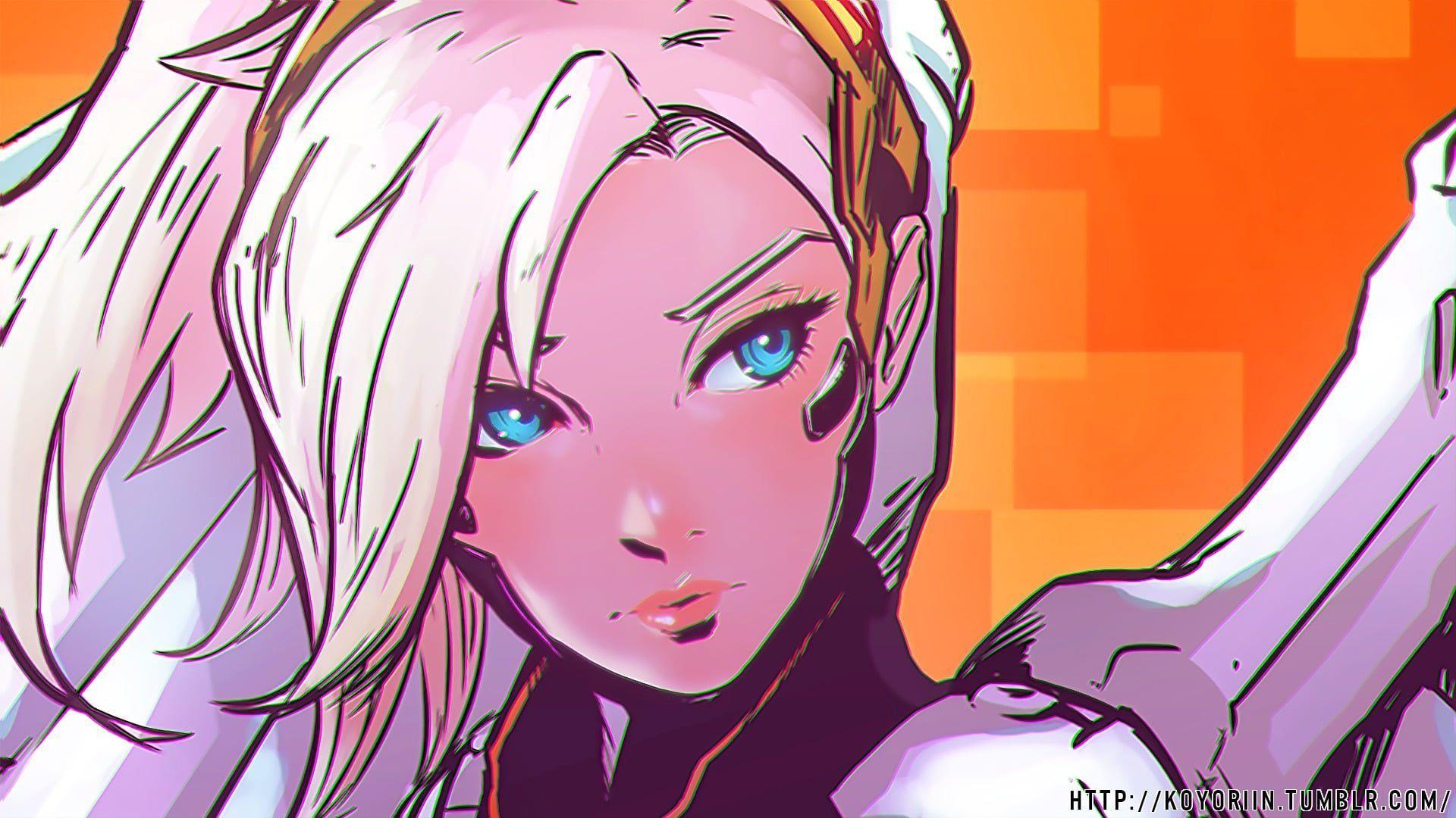 1920x1080 women Mercy (Overwatch) #Overwatch P #wallpaper #hdwallpaper #desktop. Mercy overwatch, Overwatch wallpaper, Overwatch fan art