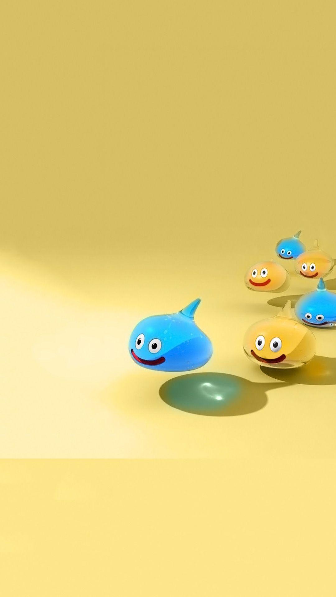 1080x1920 Slime race. Dragon Quest iPhone wallpaper