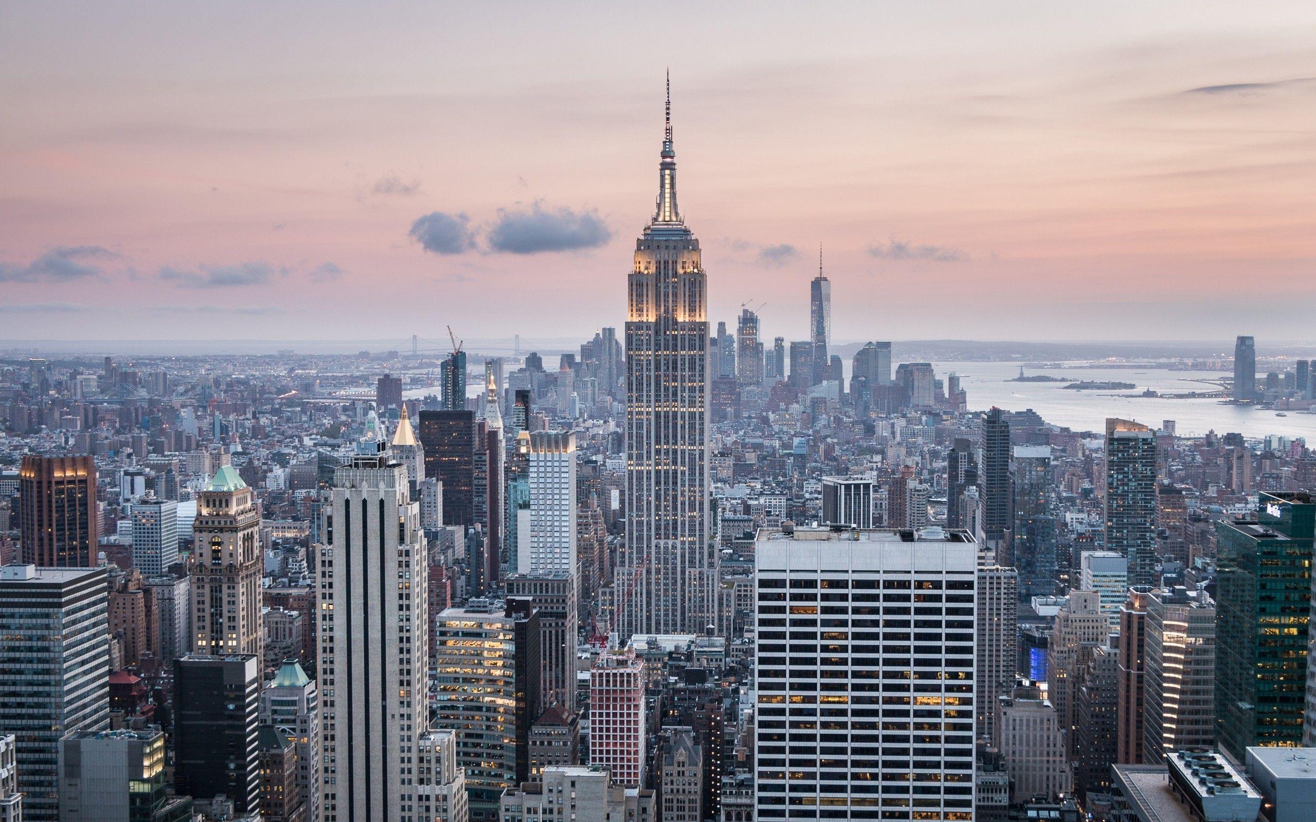 2560x1600 Download 2560x1600 New York, Skyscrapers, Usa, Buildings Wallpaper for MacBook Pro 13 inch