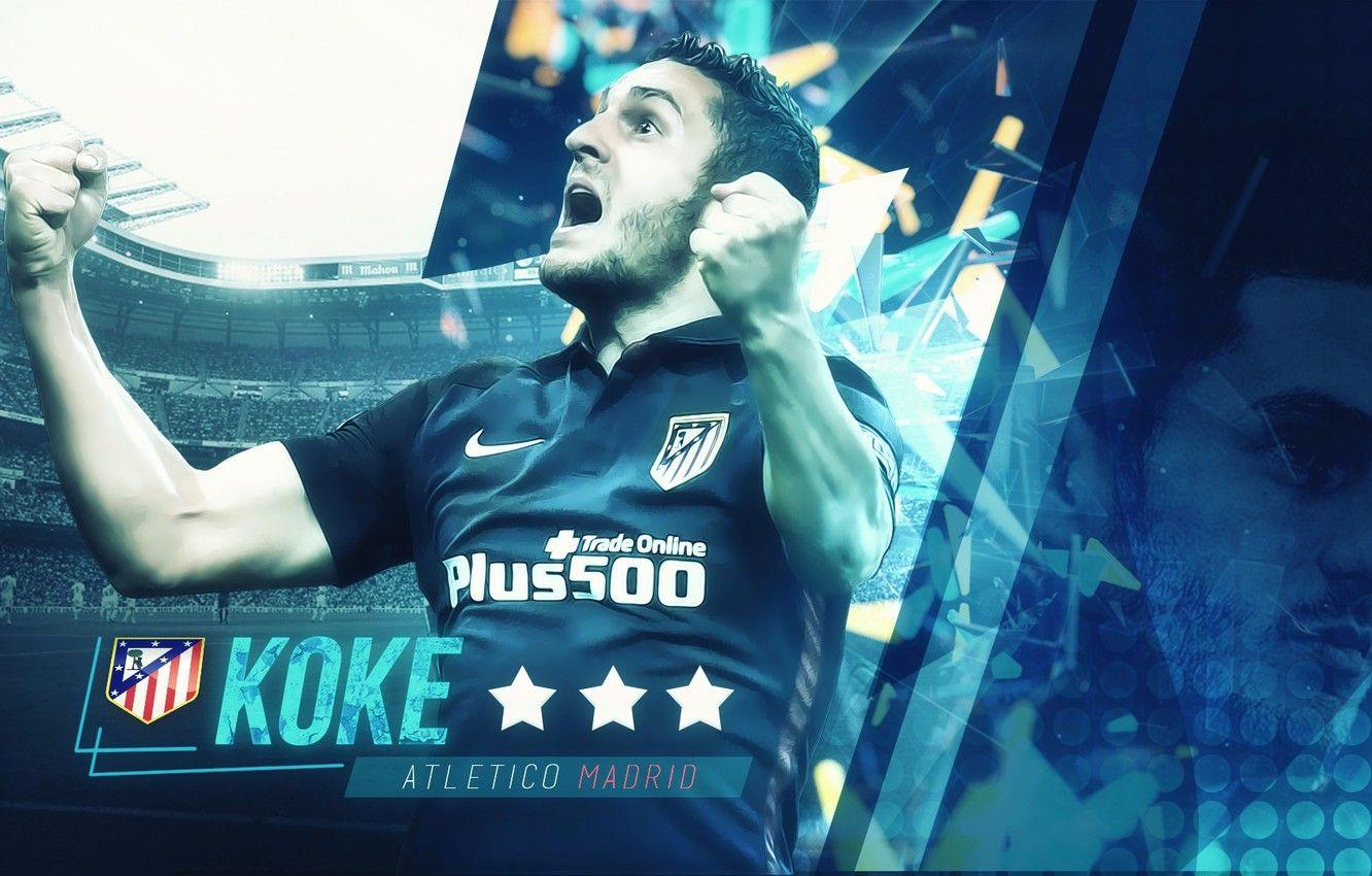 1332x850 Wallpaper wallpaper, sport, stadium, football, Santiago Bernabeu, player, Atletico Madrid, Koke image for desktop, section спорт