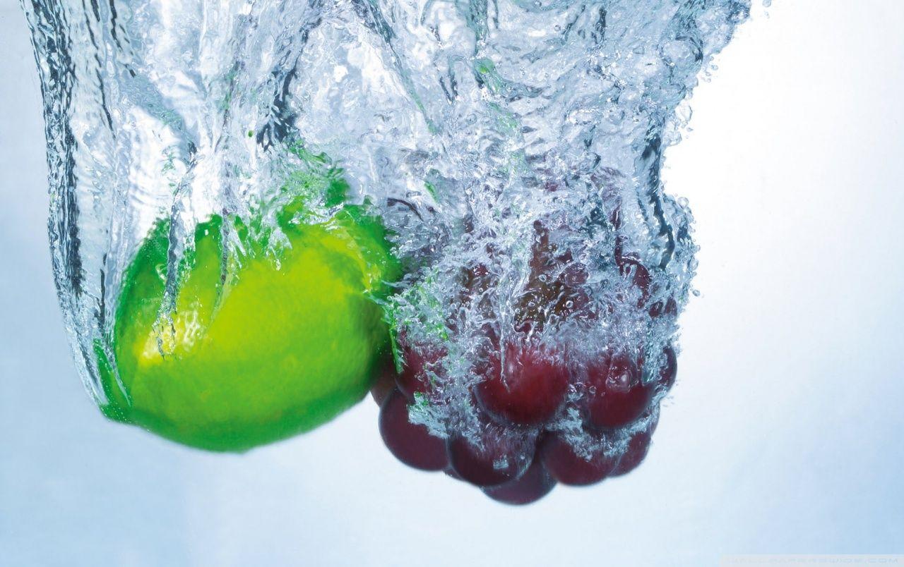 1280x804 Fruits Dropped in Water wallpaper. Fruits Dropped in Water