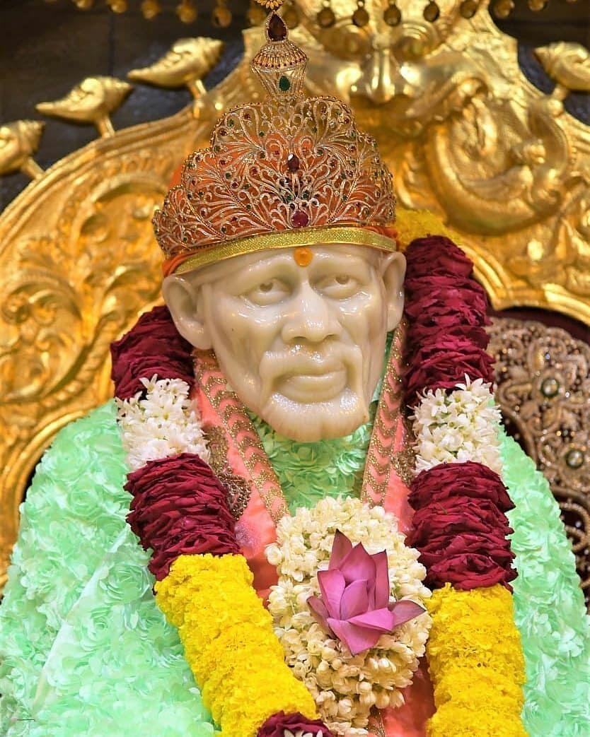 834x1043 If beginning is difficult then only end will be swee. Sai baba wallpaper, Shirdi sai baba wallpaper, Sai baba HD wallpaper